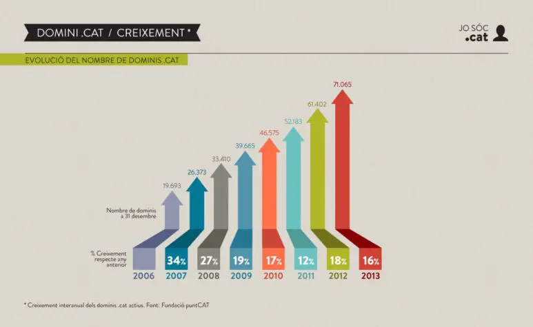 Balanç del domini .cat durant el 2013