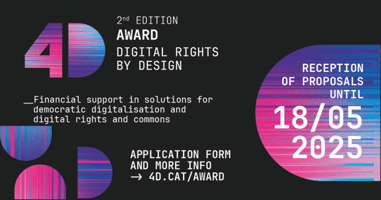 Open call for the 2nd 4D Award, Digital Rights by Design