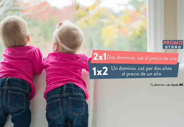 Doble promoción de otoño 2×1 i 1×2: el .cat vuelve a bajar precios