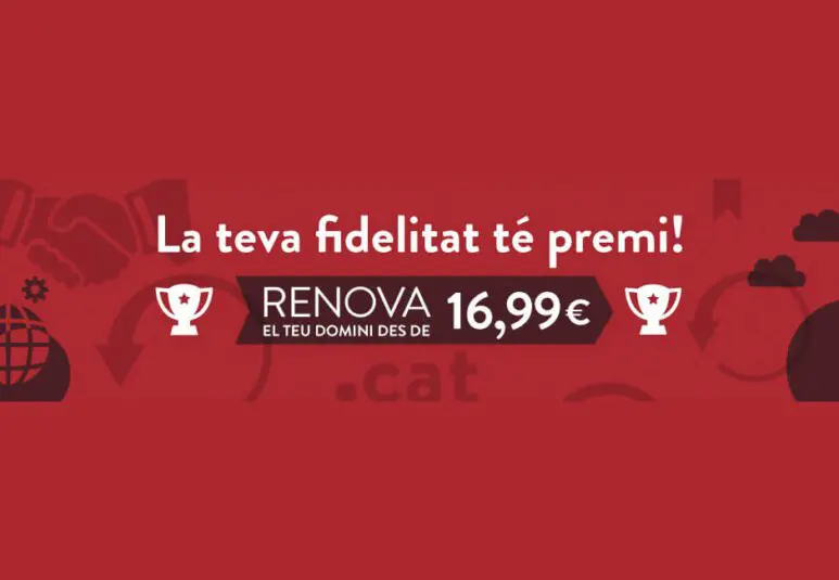 Renovar dominios .cat comienza a ser más económico de forma indefinida