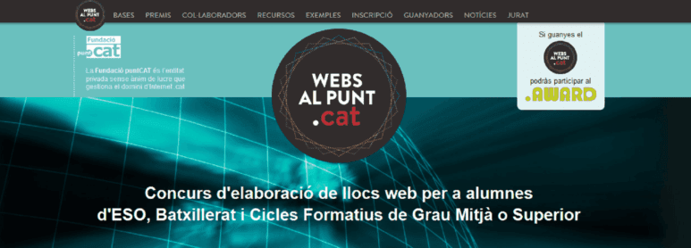 Més de 1.200 estudiants ja dissenyen llocs web en català gràcies al concurs Webs al punt .cat