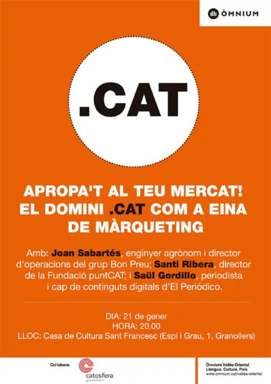 La Fundació puntCAT da a conocer el domino .cat como herramienta de marketing en La Catosfera