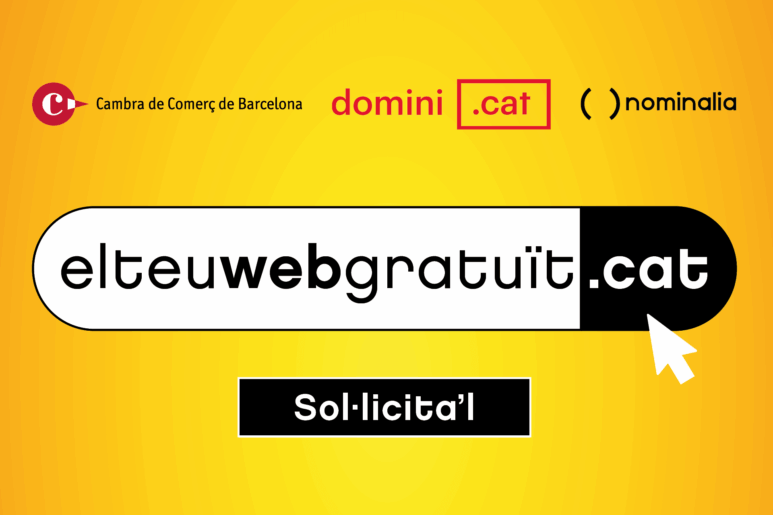 An initiative by the .cat Foundation, Barcelona Chamber of Commerce and Nominalia subsidises the design of 500 websites with the .cat domain