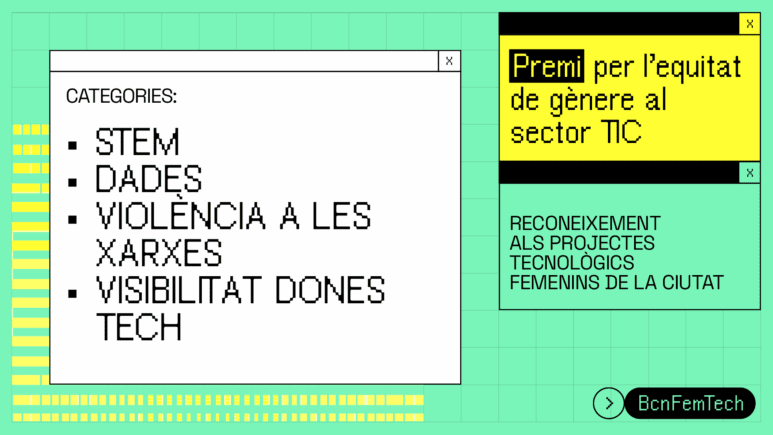 Winners of the first Premi Bcn Fem Tech Award