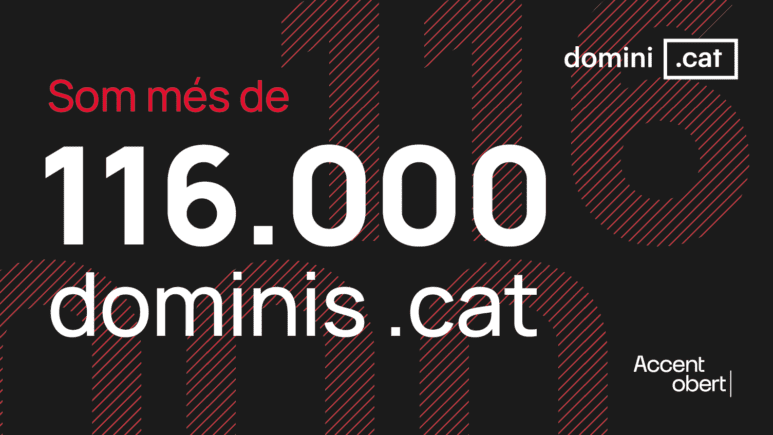 El domini .cat comença el 2026 amb 116.187 dominis actius i una renovació històrica