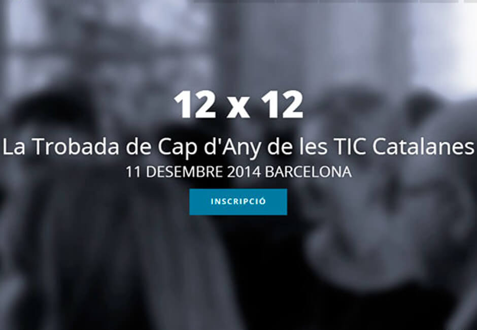 La Fundació puntCAT patrocina la X edición del 12×12; el encuentro de las TICs catalanas