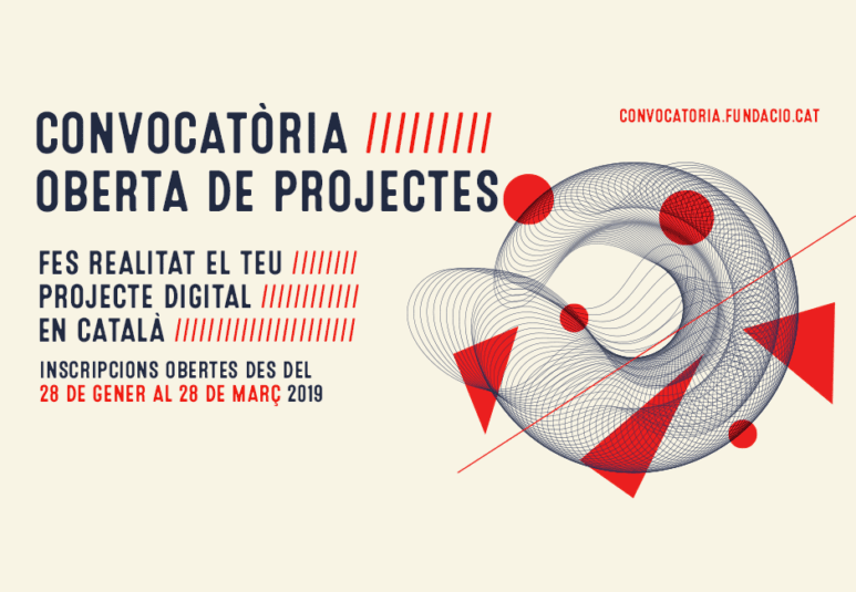 Abierto el periodo de inscripción de la convocatoria abierta de proyectos de la Fundació .cat