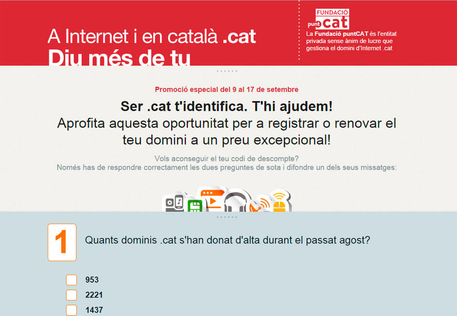 El .cat baja de precio por la Diada de Catalunya