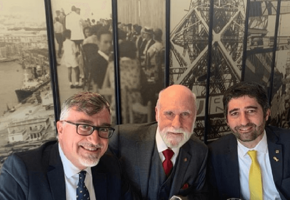Vinton Cerf, padre de Internet, y la Fundació puntCAT se reencuentran 14 años después de la aprobación de .cat