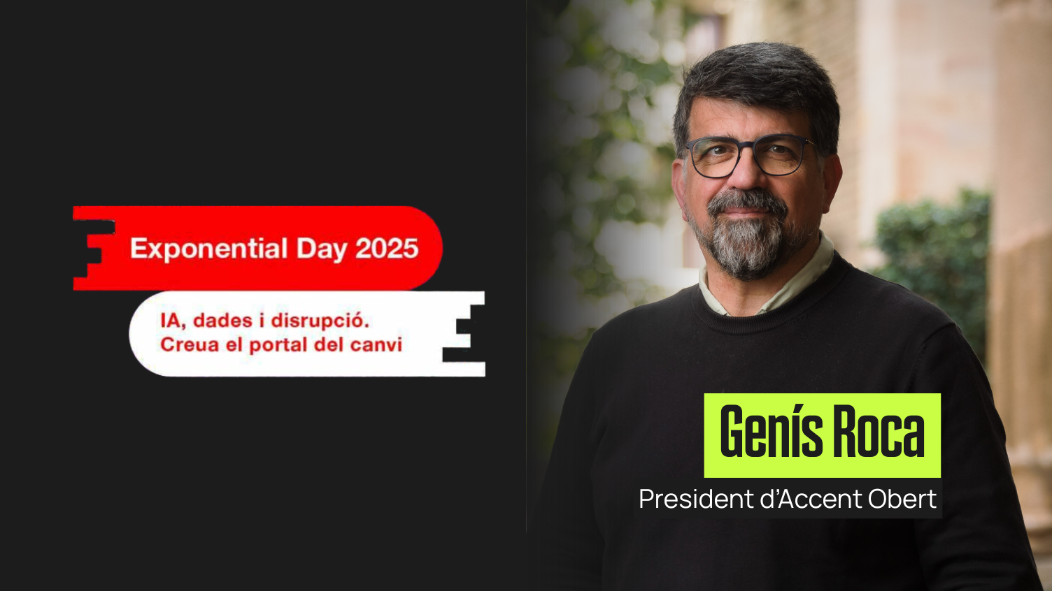 Genís Roca reflexiona sobre la IA i la gestió de dades a l’Exponential Day