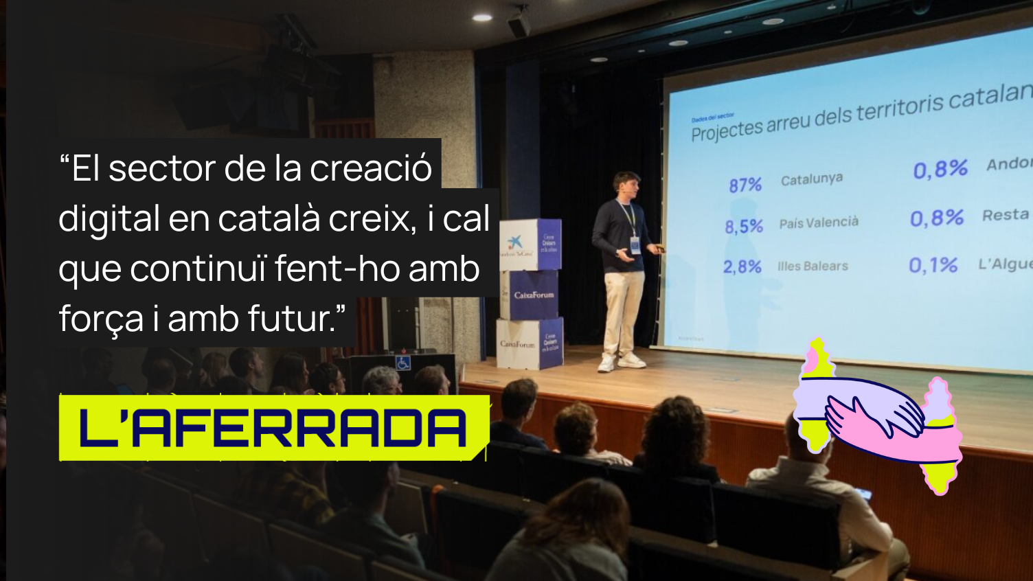 L’Aferrada 2025 consolida el català digital i reconeix la feina dels creadors i creadores